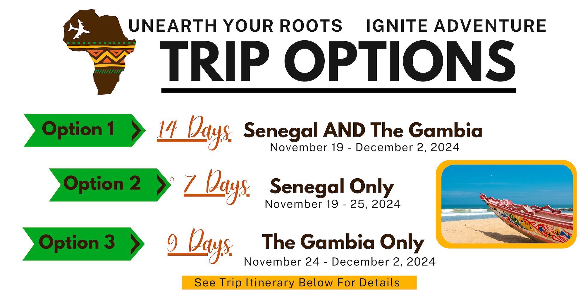 Trip Options: Tour Page - 1